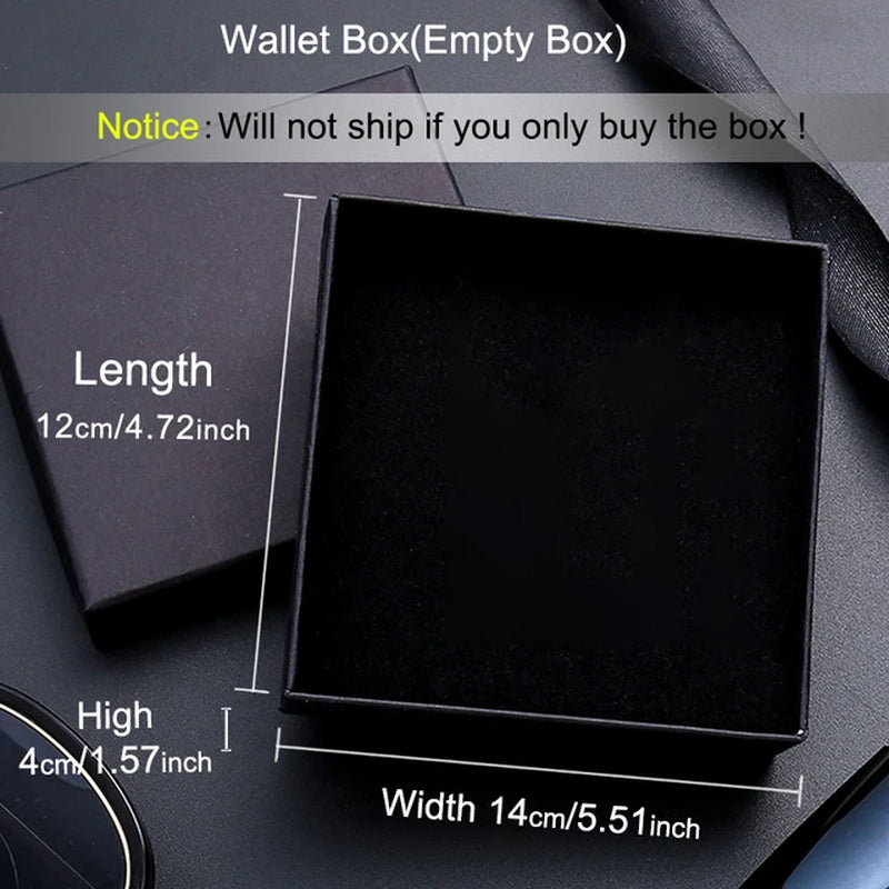 Personalized Wallet Men High Quality PU Leather for Him Engraved Wallets Men Short Purse Custom Photo Wallet Luxury Men Gift Box